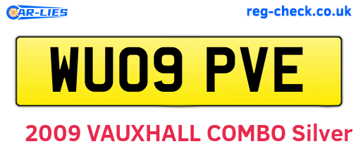 WU09PVE are the vehicle registration plates.