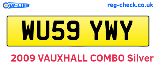WU59YWY are the vehicle registration plates.