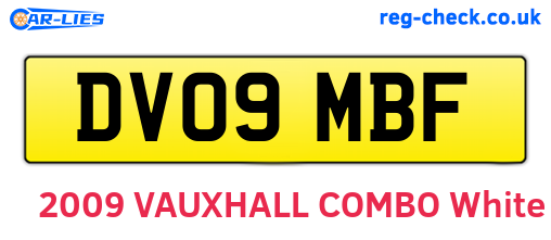 DV09MBF are the vehicle registration plates.