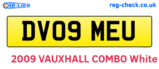 DV09MEU are the vehicle registration plates.