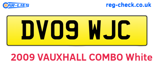 DV09WJC are the vehicle registration plates.