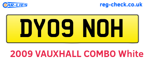 DY09NOH are the vehicle registration plates.