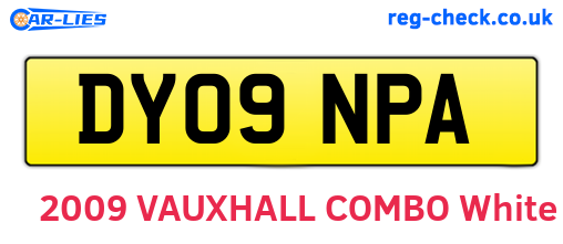 DY09NPA are the vehicle registration plates.