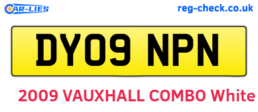 DY09NPN are the vehicle registration plates.