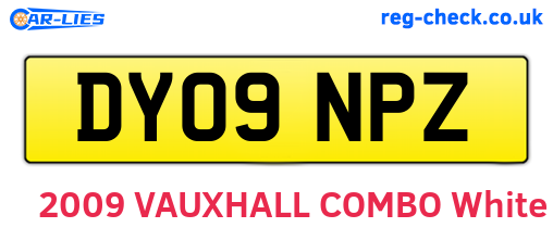 DY09NPZ are the vehicle registration plates.