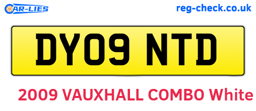 DY09NTD are the vehicle registration plates.
