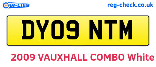 DY09NTM are the vehicle registration plates.