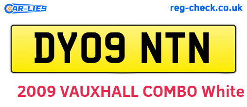 DY09NTN are the vehicle registration plates.