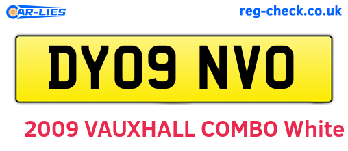 DY09NVO are the vehicle registration plates.