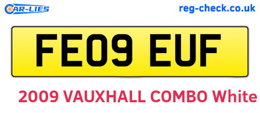 FE09EUF are the vehicle registration plates.