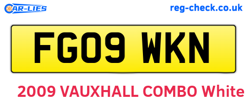 FG09WKN are the vehicle registration plates.