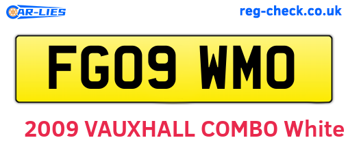 FG09WMO are the vehicle registration plates.
