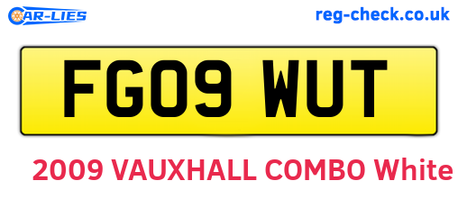 FG09WUT are the vehicle registration plates.