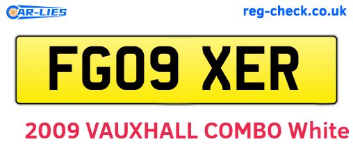 FG09XER are the vehicle registration plates.
