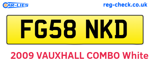 FG58NKD are the vehicle registration plates.