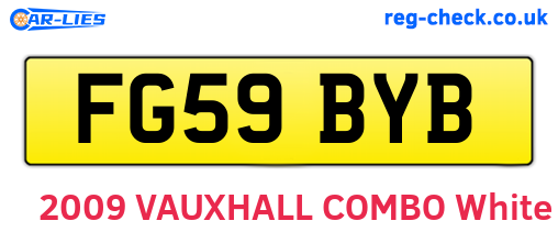 FG59BYB are the vehicle registration plates.