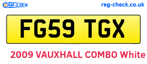 FG59TGX are the vehicle registration plates.