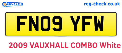 FN09YFW are the vehicle registration plates.