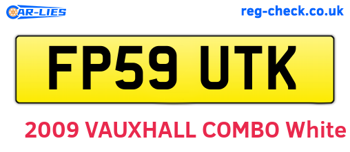FP59UTK are the vehicle registration plates.