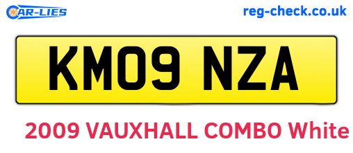 KM09NZA are the vehicle registration plates.