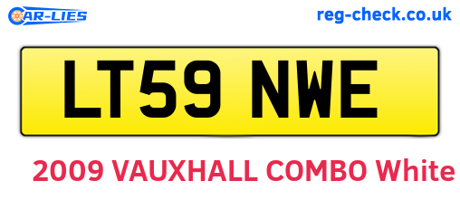 LT59NWE are the vehicle registration plates.