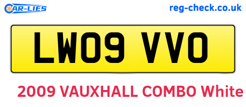 LW09VVO are the vehicle registration plates.