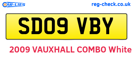 SD09VBY are the vehicle registration plates.