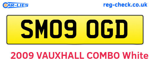 SM09OGD are the vehicle registration plates.