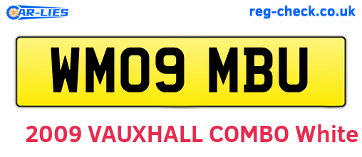WM09MBU are the vehicle registration plates.