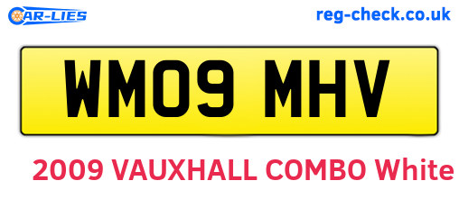WM09MHV are the vehicle registration plates.