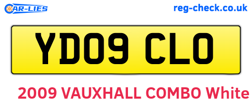 YD09CLO are the vehicle registration plates.