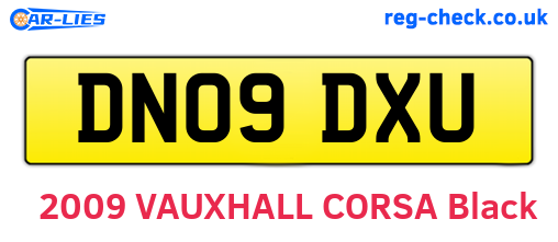 DN09DXU are the vehicle registration plates.
