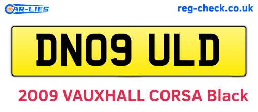 DN09ULD are the vehicle registration plates.