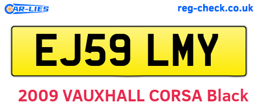 EJ59LMY are the vehicle registration plates.
