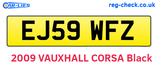 EJ59WFZ are the vehicle registration plates.