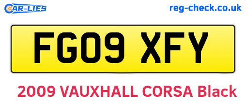 FG09XFY are the vehicle registration plates.