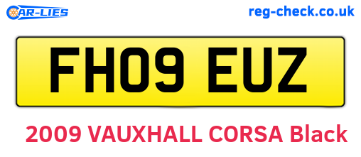 FH09EUZ are the vehicle registration plates.