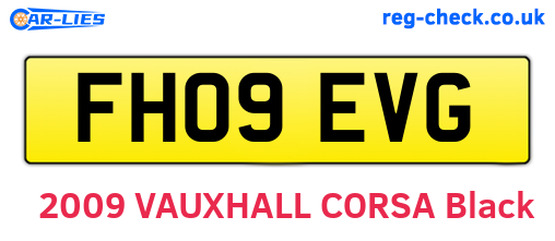 FH09EVG are the vehicle registration plates.