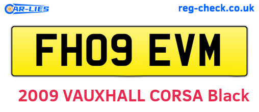 FH09EVM are the vehicle registration plates.