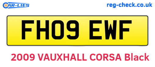 FH09EWF are the vehicle registration plates.