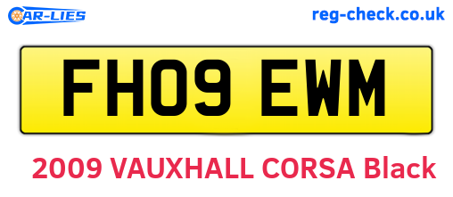 FH09EWM are the vehicle registration plates.