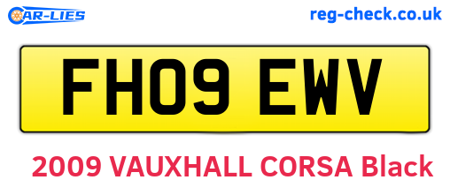 FH09EWV are the vehicle registration plates.