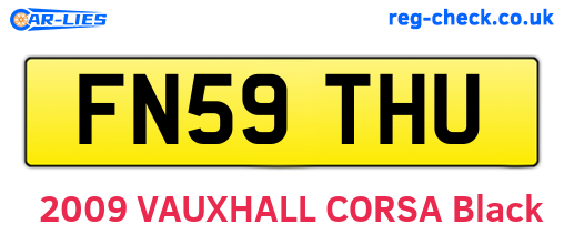 FN59THU are the vehicle registration plates.