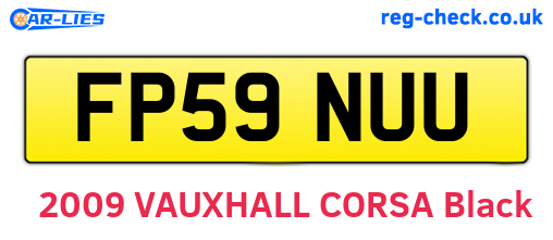 FP59NUU are the vehicle registration plates.