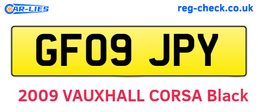GF09JPY are the vehicle registration plates.
