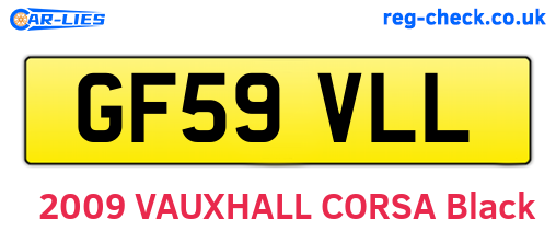 GF59VLL are the vehicle registration plates.