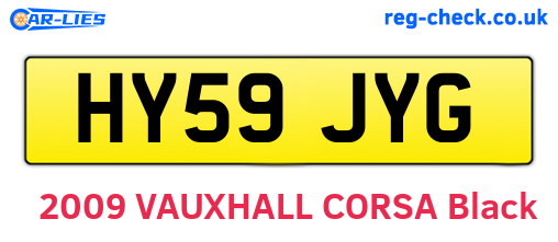 HY59JYG are the vehicle registration plates.