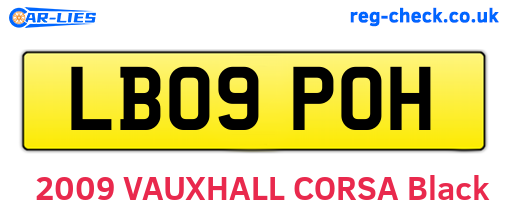 LB09POH are the vehicle registration plates.