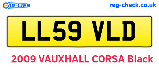LL59VLD are the vehicle registration plates.
