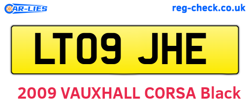 LT09JHE are the vehicle registration plates.